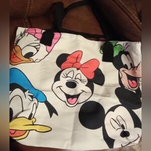 Totes Women's Tote Bag with Cartoon Characters - Multicolor Canvas